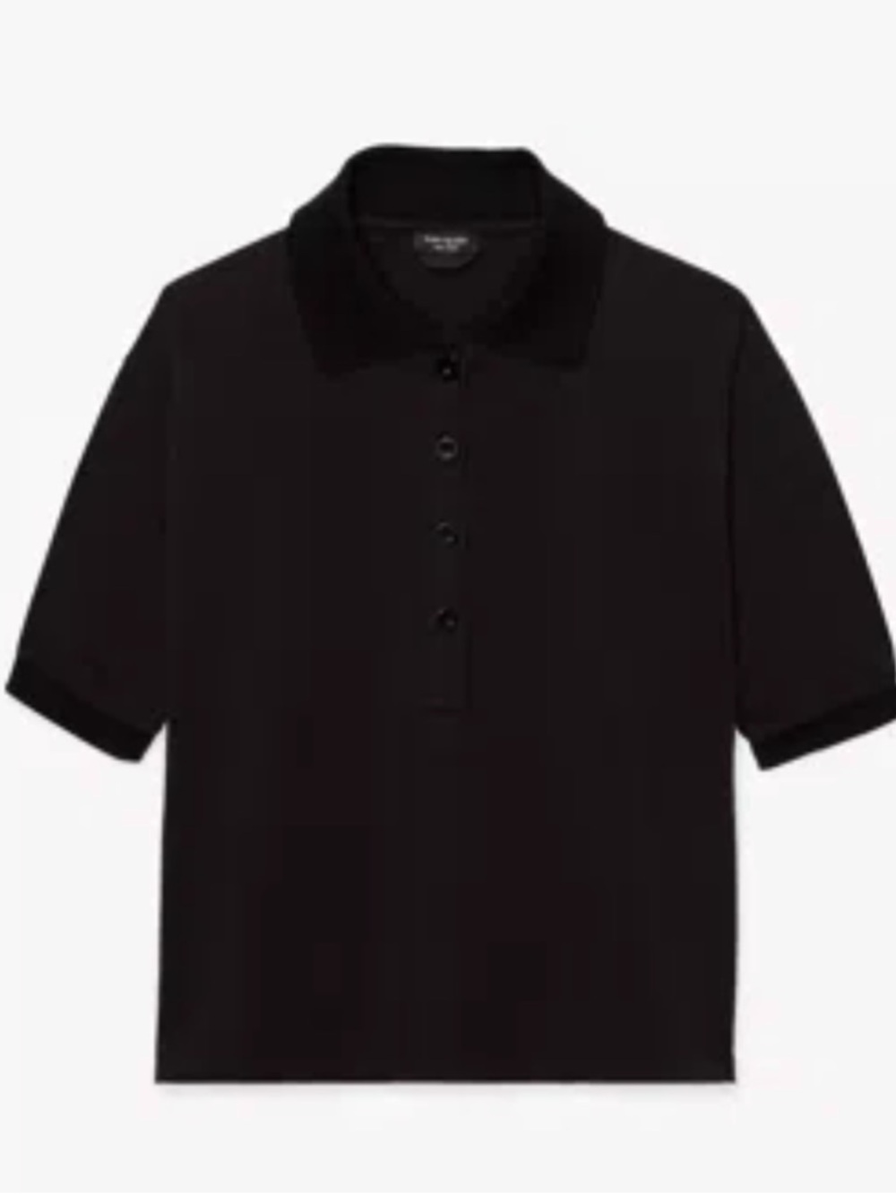 Kate Spade White Polo Shirt with Embroidered Logo